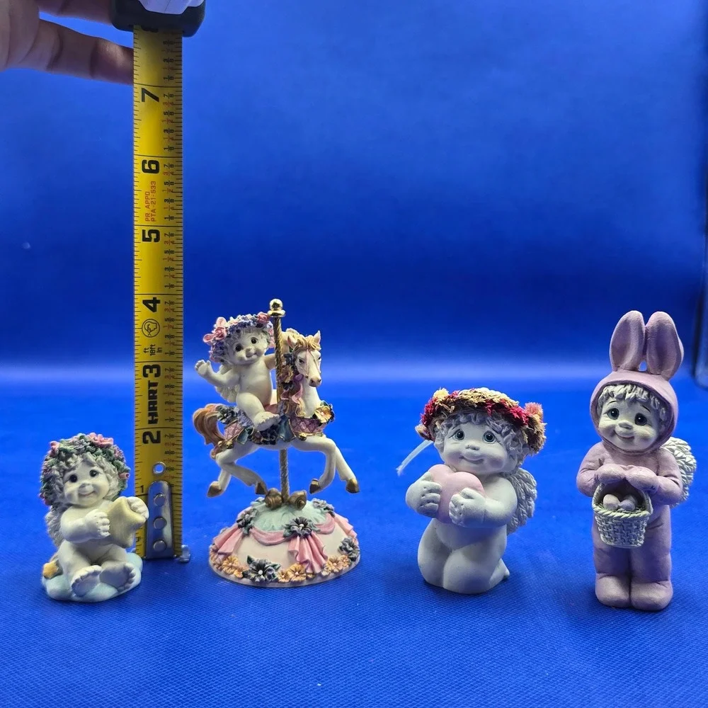 Dreamsicles Cherub Figurine Lot 4 Carousel Star Baby Heart Hugs Bunny Kristin